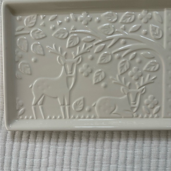 Mason Cash In The Forest Serving Platter Stoneware Cream Color Rectangular Shape - Picture 3 of 15